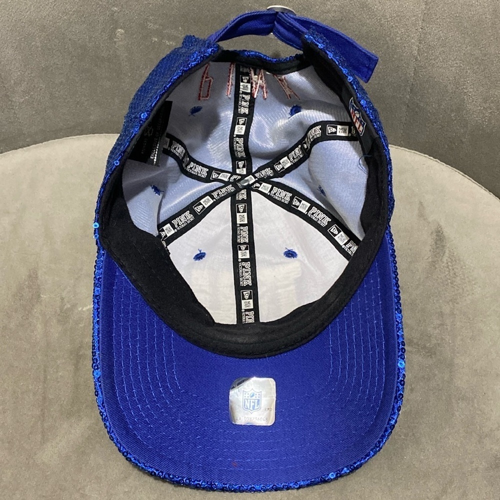 Victoria's Secret Pink Limited Edition NFL NEW YORK GIANTS NFL baller CAP HAT - Picture 12 of 15